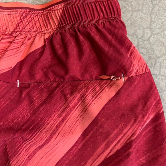 Crazy Red Nike Paint Stroke Running Shorts - Picture 5 of 6